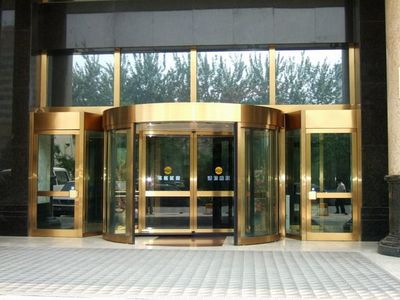 东莞酒店大门 中山酒店旋转门 两翼豪华旋转门