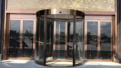 四川三翼旋转门-豪华酒店旋转门-荣丰祥盈