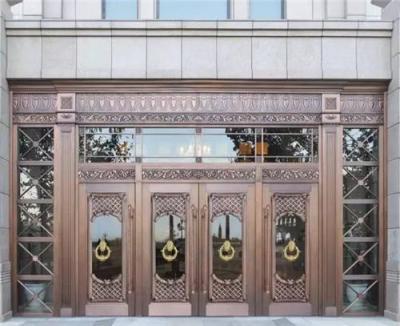 连云港铜门 别墅铜门 寺庙铜门 紫铜旋转门