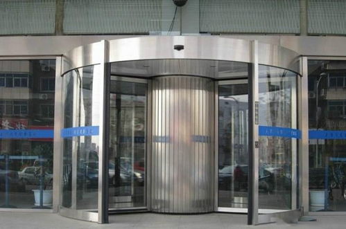 两翼自动旋转门设计装修效果图