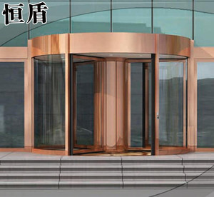 专业制作豪华环柱商务旋转门，酒店经典旋转门价格实惠